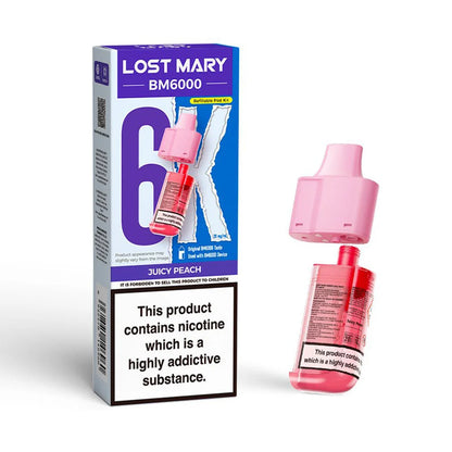 Lost Mary BM6000 Refillable Pod - Juicy Peach