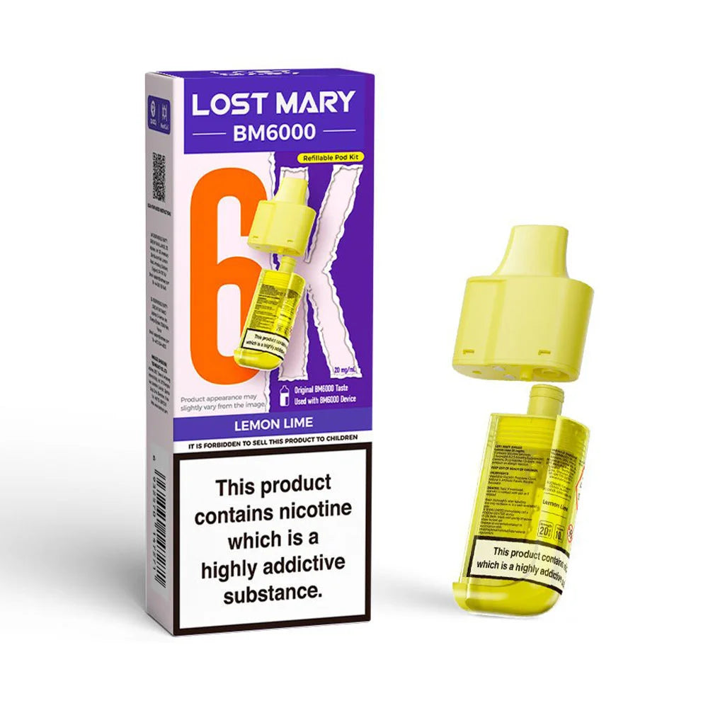 Lost Mary BM6000 Refillable Pod - Lemon Lime