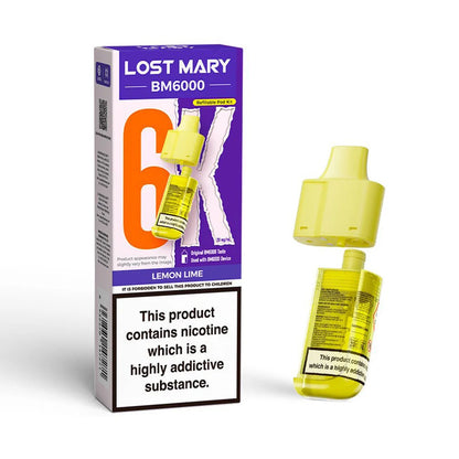 Lost Mary BM6000 Refillable Pod - Lemon Lime