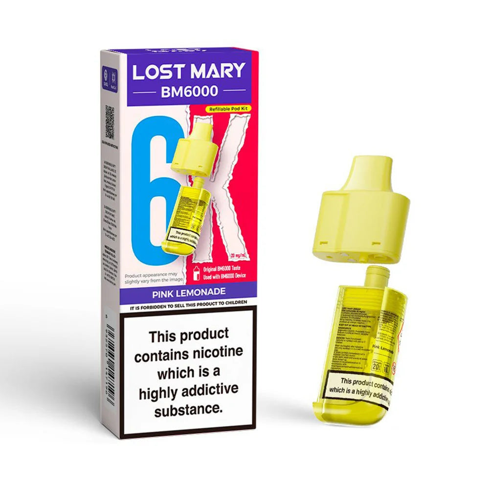 Lost Mary BM6000 Refillable Pod - Pink Lemonade