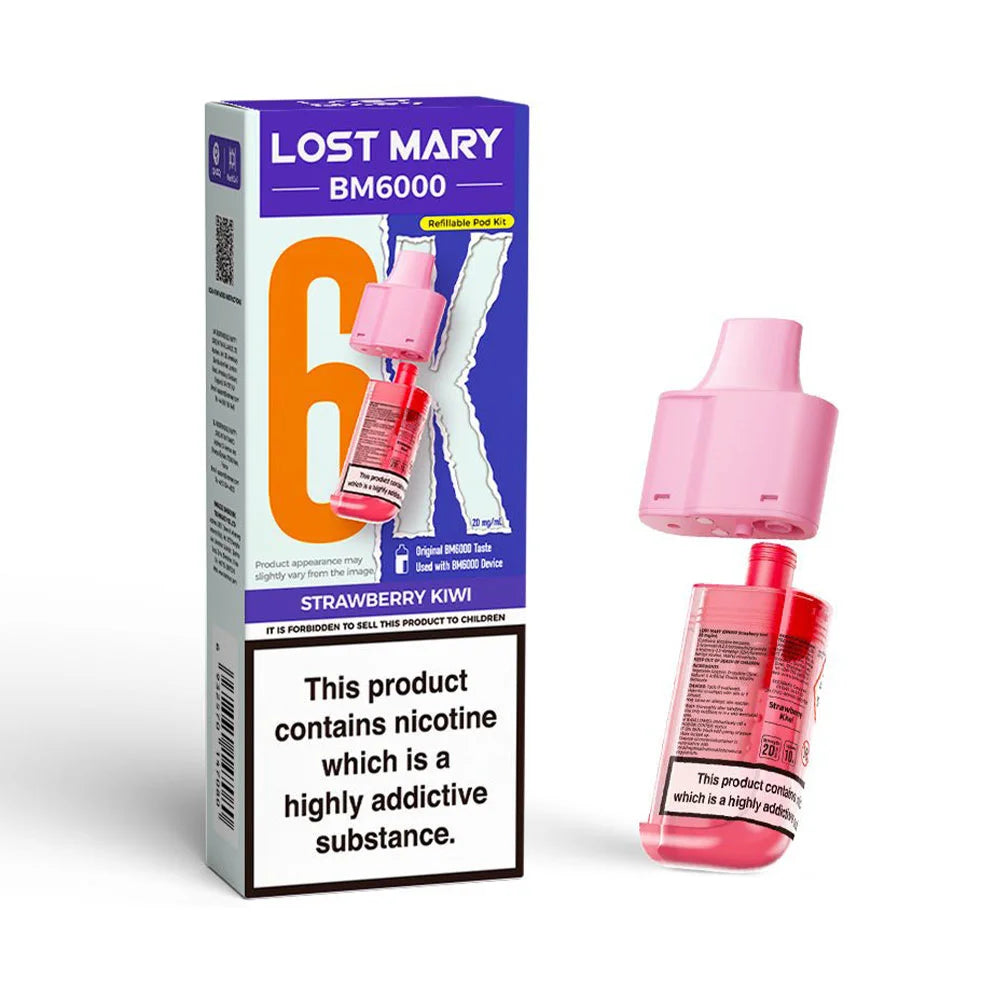Lost Mary BM6000 Refillable Pod - Strawberry Kiwi