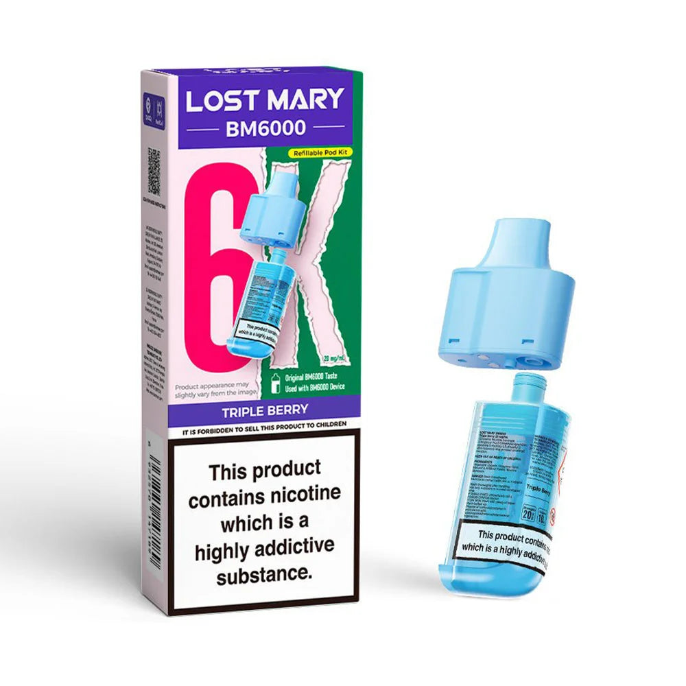 Lost Mary BM6000 Refillable Pod - Triple Berry