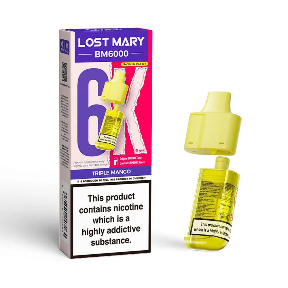 Lost Mary BM6000 Refillable Pod - Triple Mango