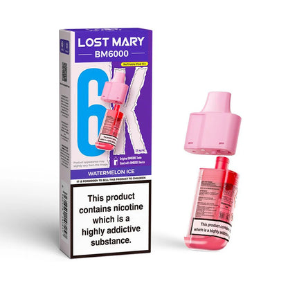 Lost Mary BM6000 Refillable Pod - Watermelon Ice