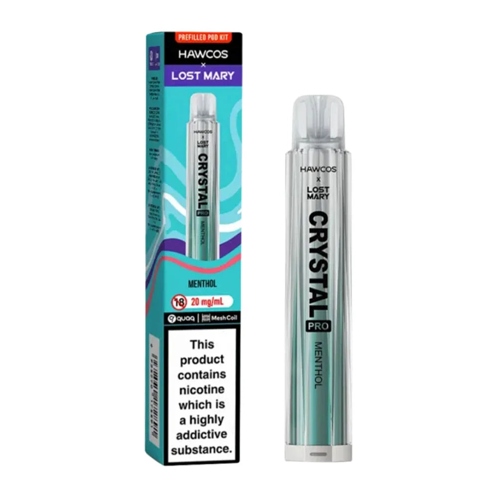 Lost Mary x Hawcos Crystal 600 Prefilled Pod Kit - Menthol