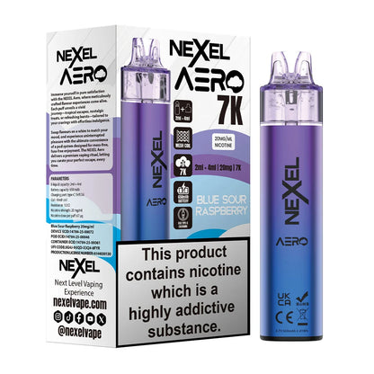 Nexel Aero 7K Prefilled Pod Kit - Blue Sour Raspberry