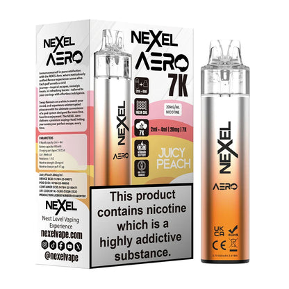 Nexel Aero 7K Prefilled Pod Kit - Juicy Peach