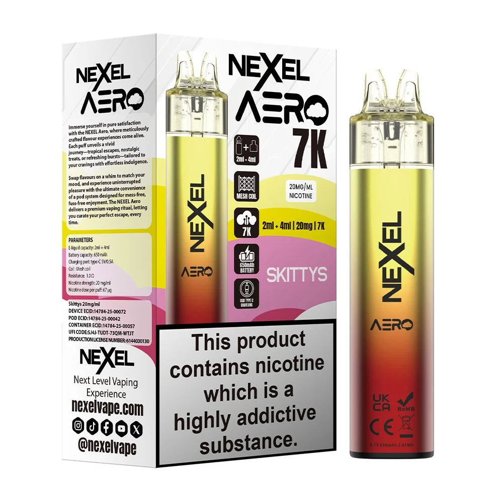 Nexel Aero 7K Prefilled Pod Kit - Skittys