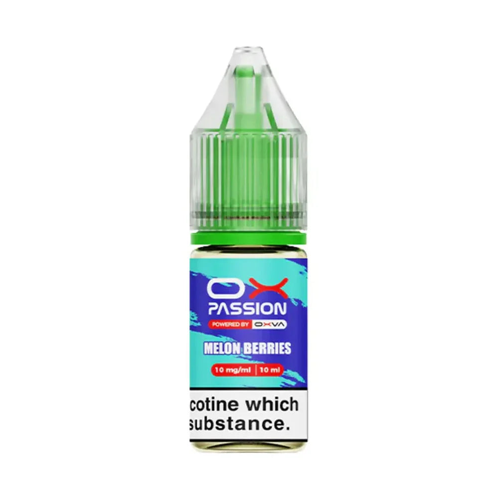 OX Passion 10ml Nic Salt E Liquid (Pack of 10) - Melon Berries