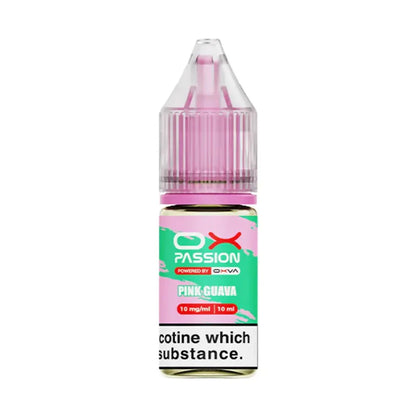 OX Passion 10ml Nic Salt E Liquid (Pack of 10) - Pink Guava