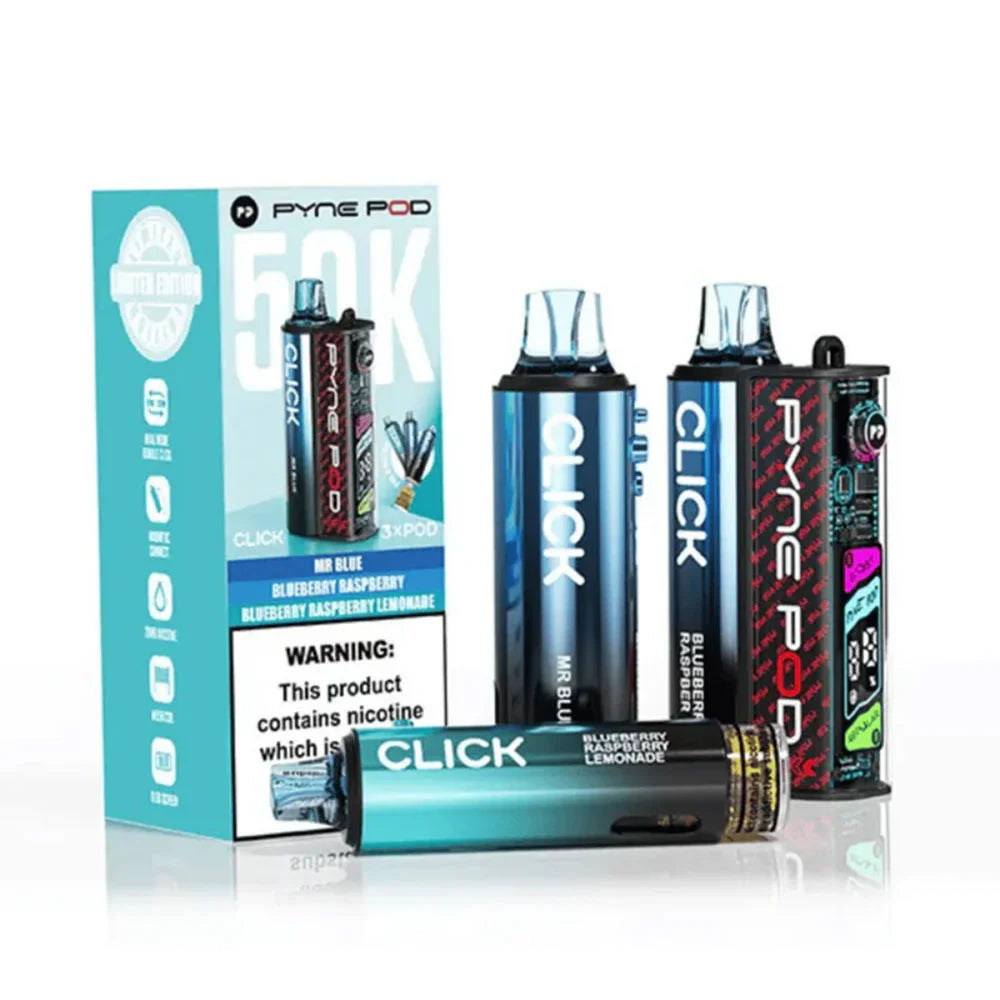 Pyne Pod Click 50K Puffs Prefilled Pod Kit - Blue Edition