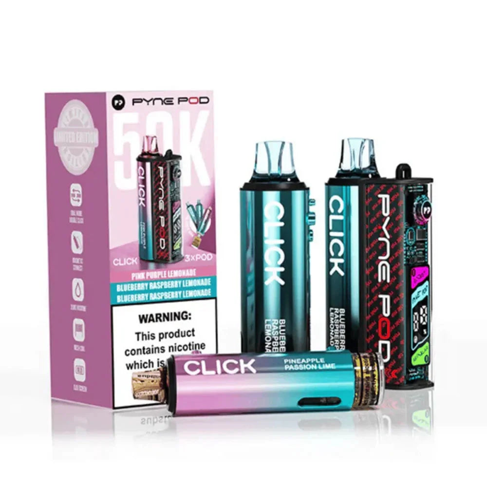 Pyne Pod Click 50K Puffs Prefilled Pod Kit - Lemonade Edition
