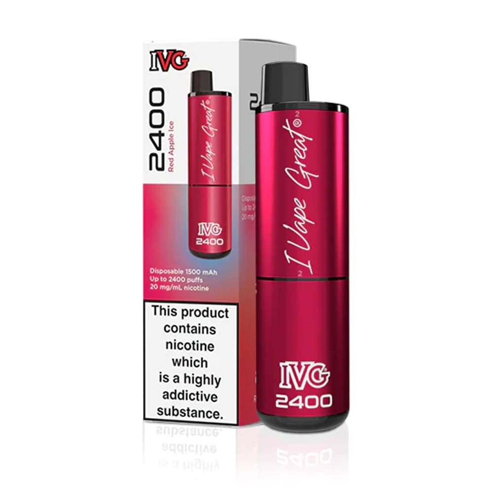 IVG Red Apple Ice 2400 Puffs Disposable Vape