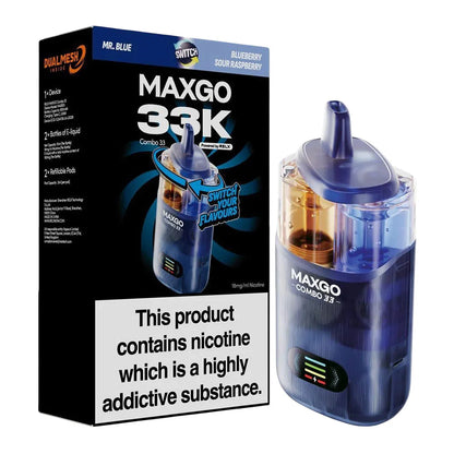 RELX Maxgo 33K Prefilled Pod Kit - Blueberry Sour Raspberry / Mr Blue