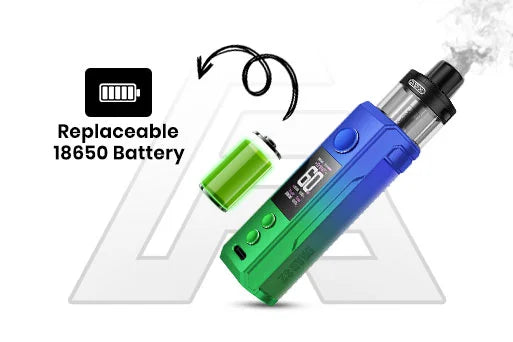 Replaceable 18650 Battery in voopoo drag x2