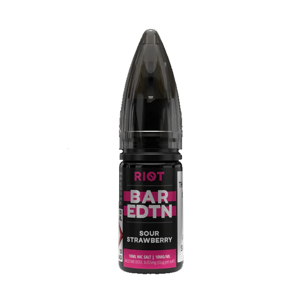 Sour Strawberry Riot Squad BAR EDTN 10ml Nic Salt E Liquid