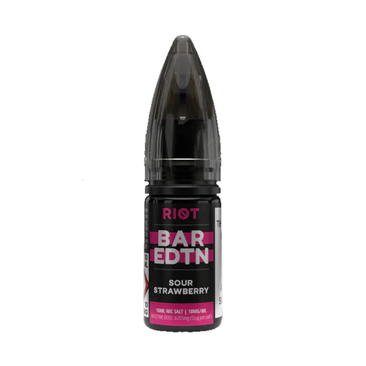 Sour Strawberry Riot Squad BAR EDTN 10ml Nic Salt E Liquid