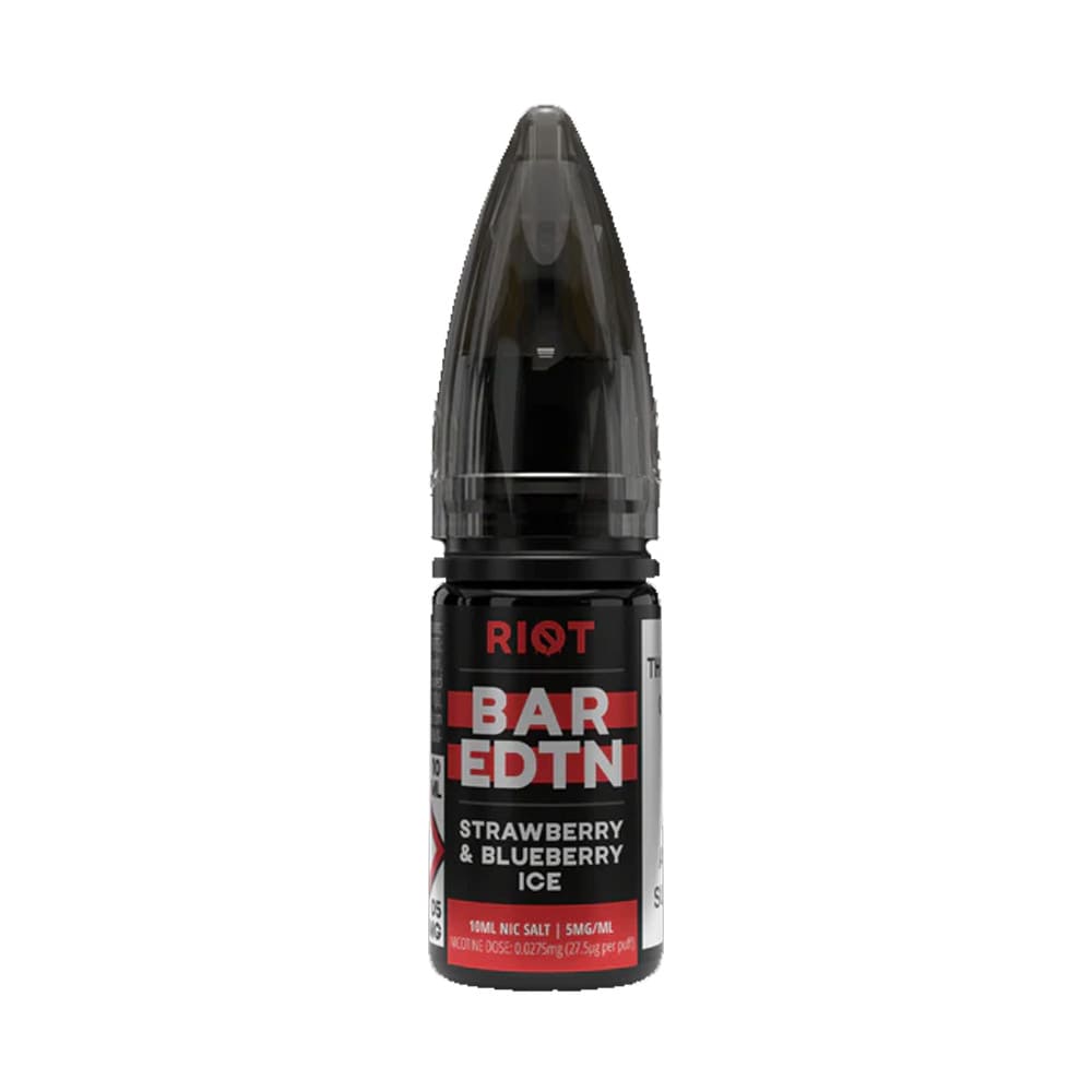 Strawberry Blueberry Ice Riot Squad BAR EDTN 10ml Nic Salt E Liquid