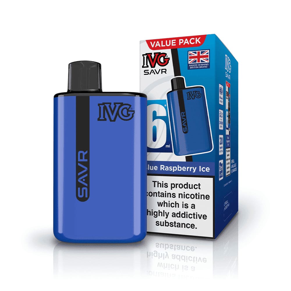 IVG SAVR 3000 Puffs Vape Kit - Blue Raspberry Ice