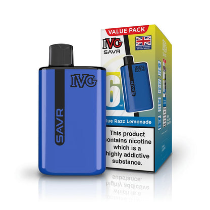 IVG SAVR 3000 Puffs Vape Kit - Blue Razz Lemonade