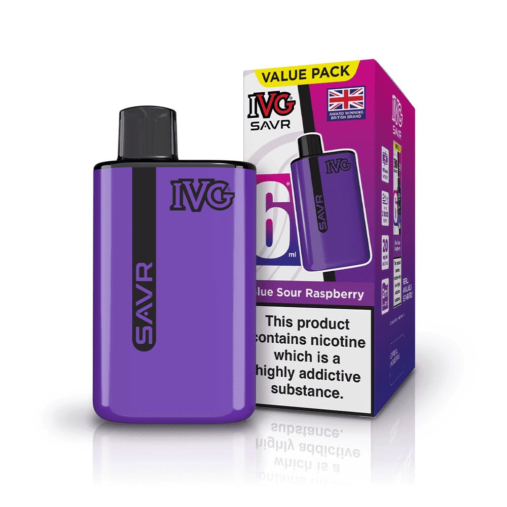 IVG SAVR 3000 Puffs Vape Kit - Blue Sour Raspberry