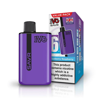 IVG SAVR 3000 Puffs Vape Kit - Blueberry Raspberry