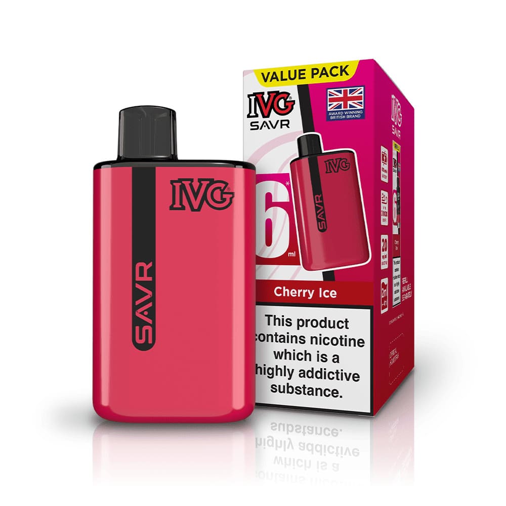 IVG SAVR 3000 Puffs Vape Kit - Cherry Ice