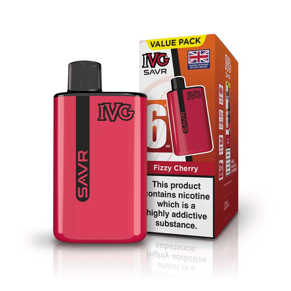 IVG SAVR 3000 Puffs Vape Kit - Fizzy Cherry