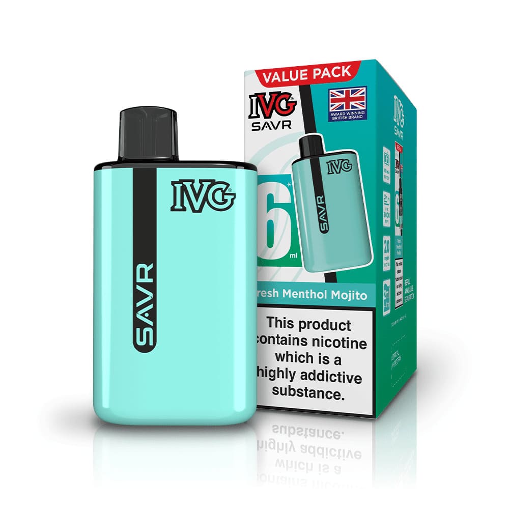 IVG SAVR 3000 Puffs Vape Kit - Fresh Menthol Mojito