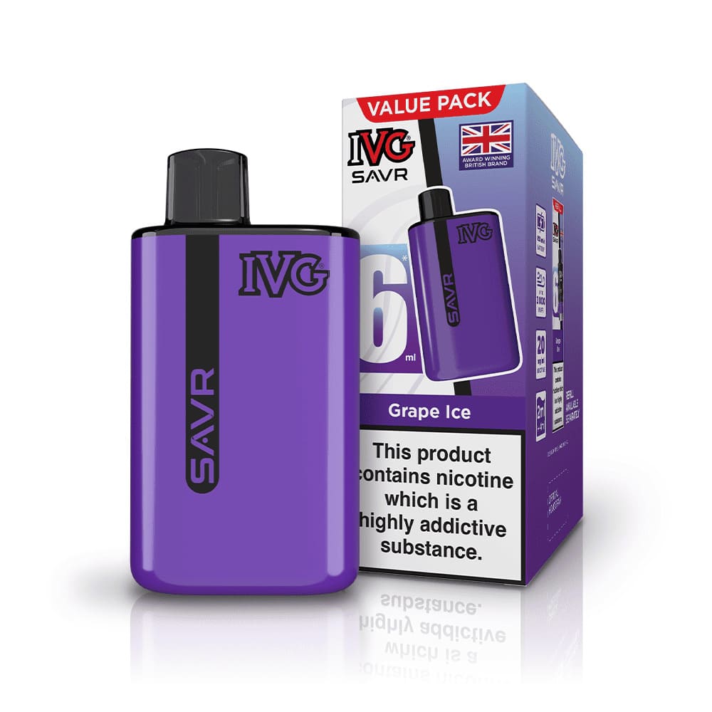 IVG SAVR 3000 Puffs Vape Kit - Grape Ice
