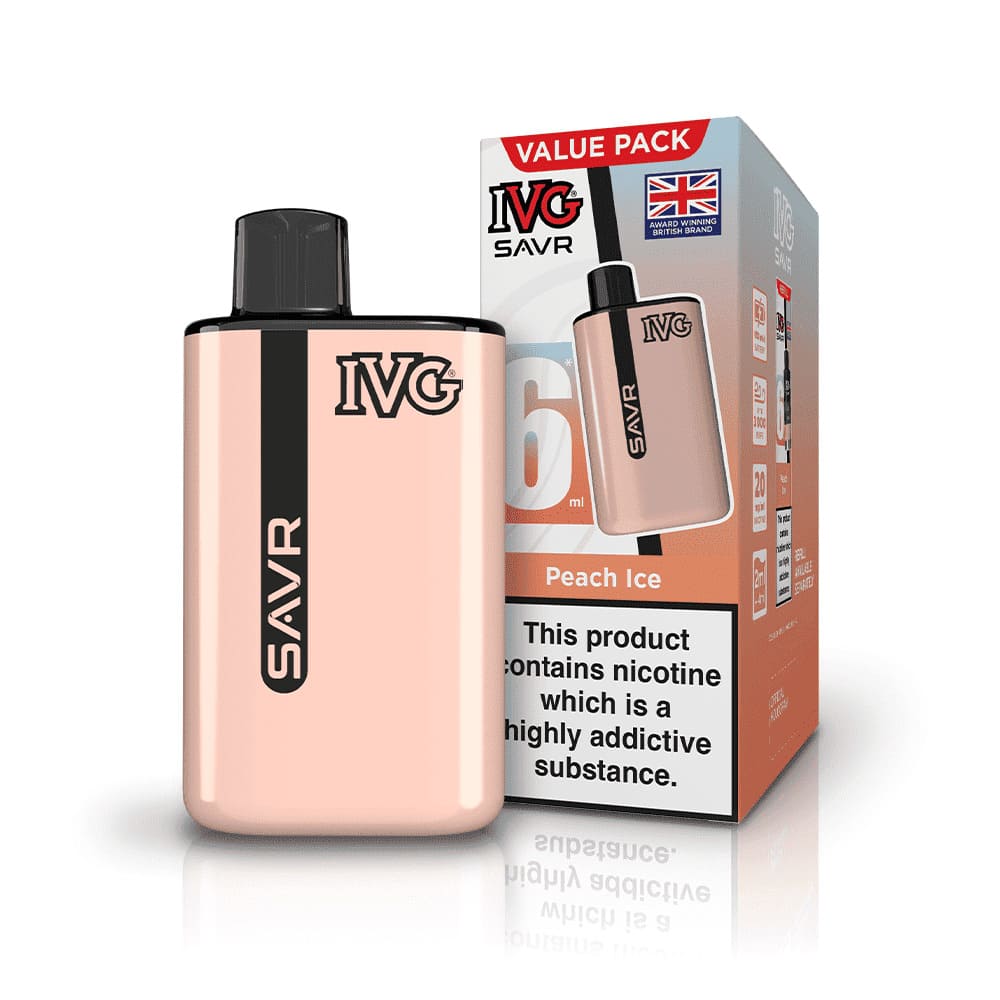 IVG SAVR 3000 Puffs Vape Kit - Peach Ice