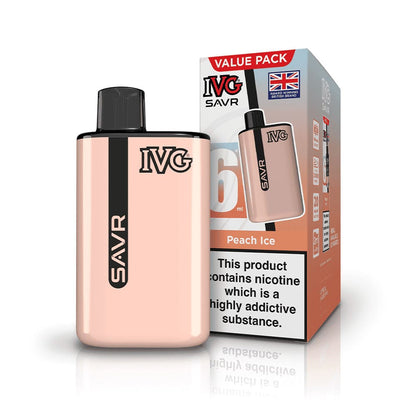IVG SAVR 3000 Puffs Vape Kit - Peach Ice