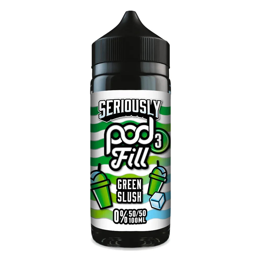 Doozy Seriously Pod Fill 3 100ml Shortfill E Liquid - Green Slush