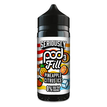 Doozy Seriously Pod Fill 3 100ml Shortfill E Liquid - Pineapple Citrus Ice