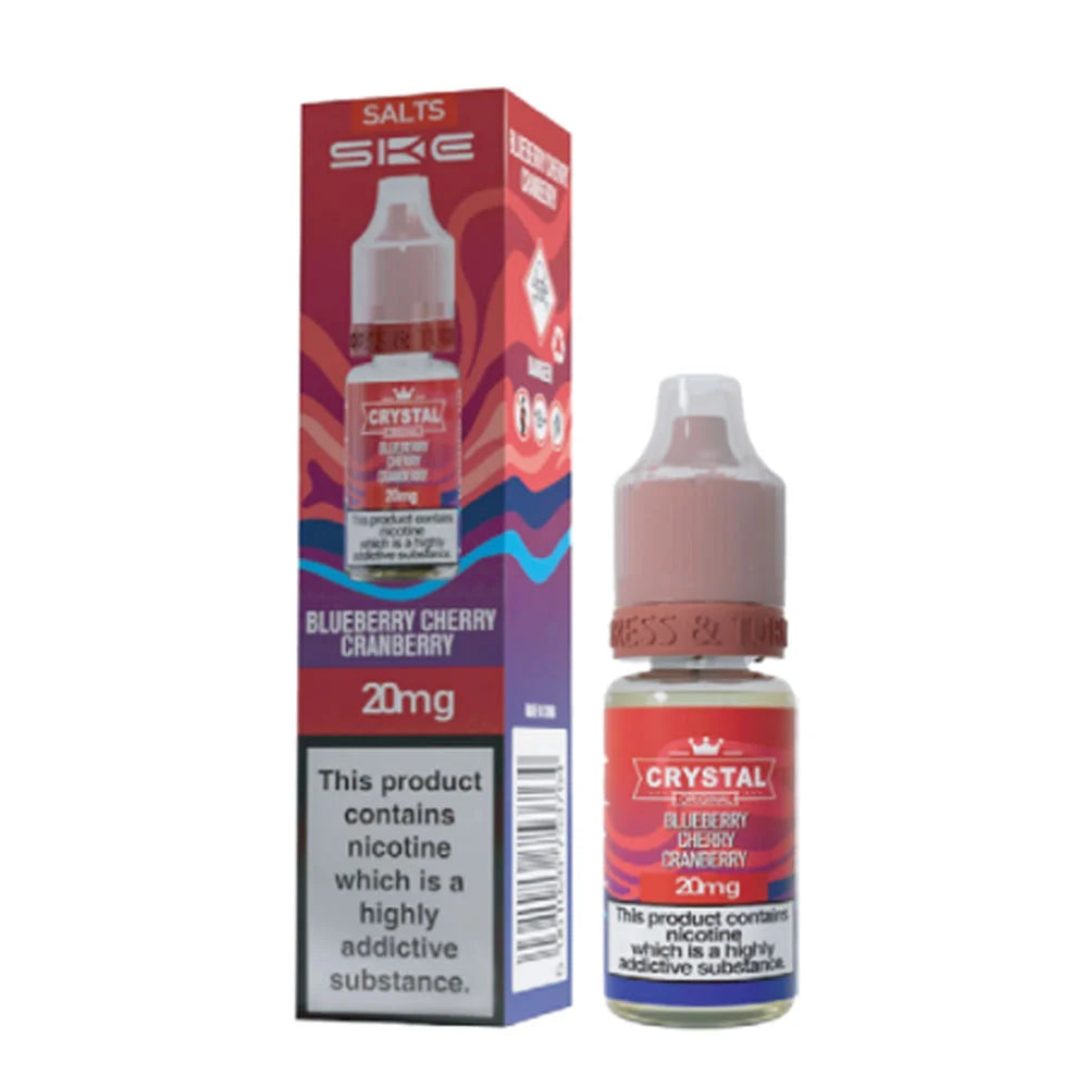 SKE Crystal Original Blueberry Cherry Cranberry 10ml Nic Salt E Liquid