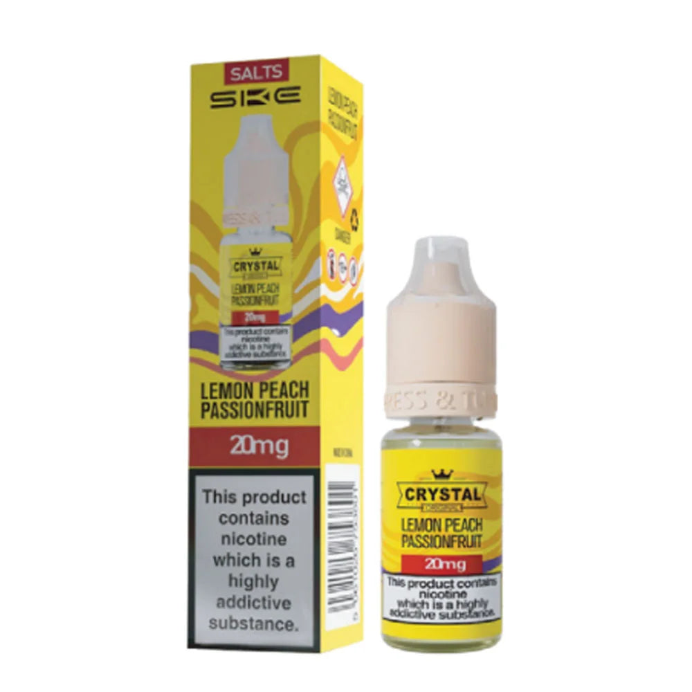 SKE Crystal Original Lemon Peach Passionfruit 10ml Nic Salt E Liquid