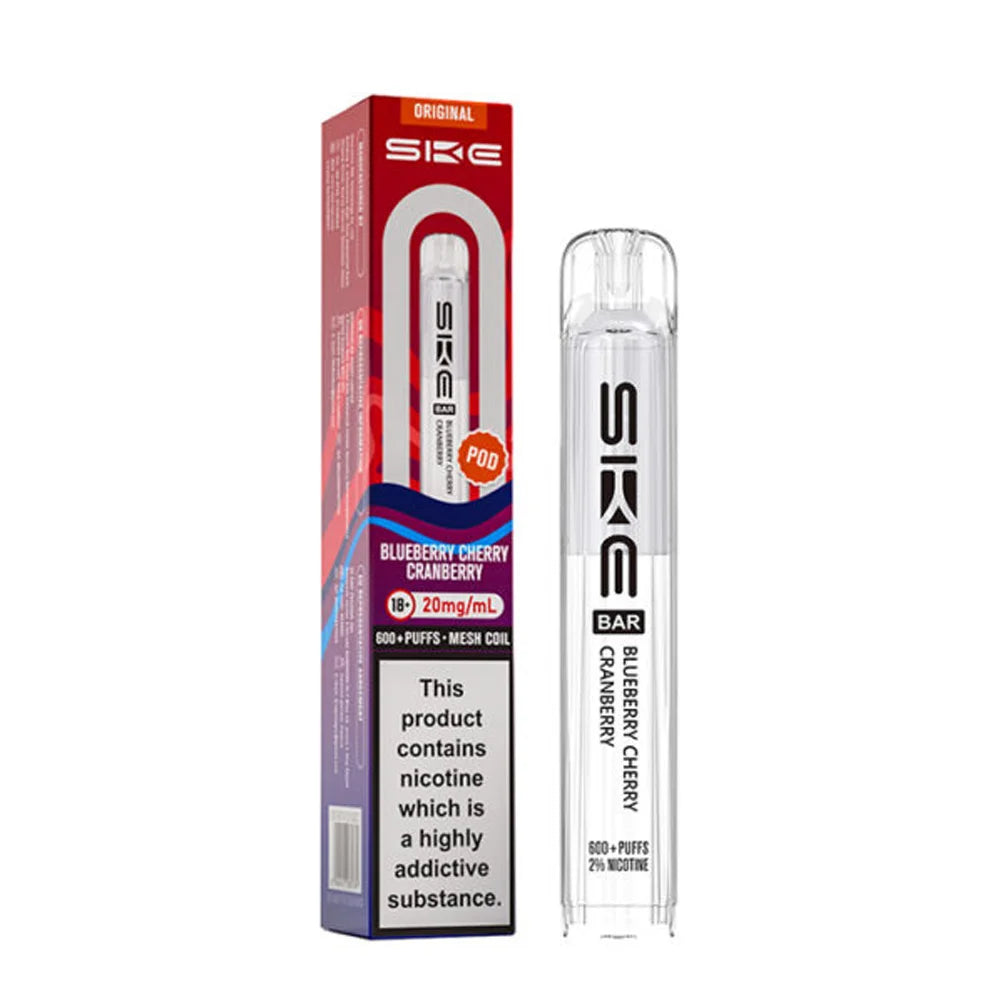 SKE Crystal Original 600 Prefilled Pods - Blueberry Cherry Cranberry