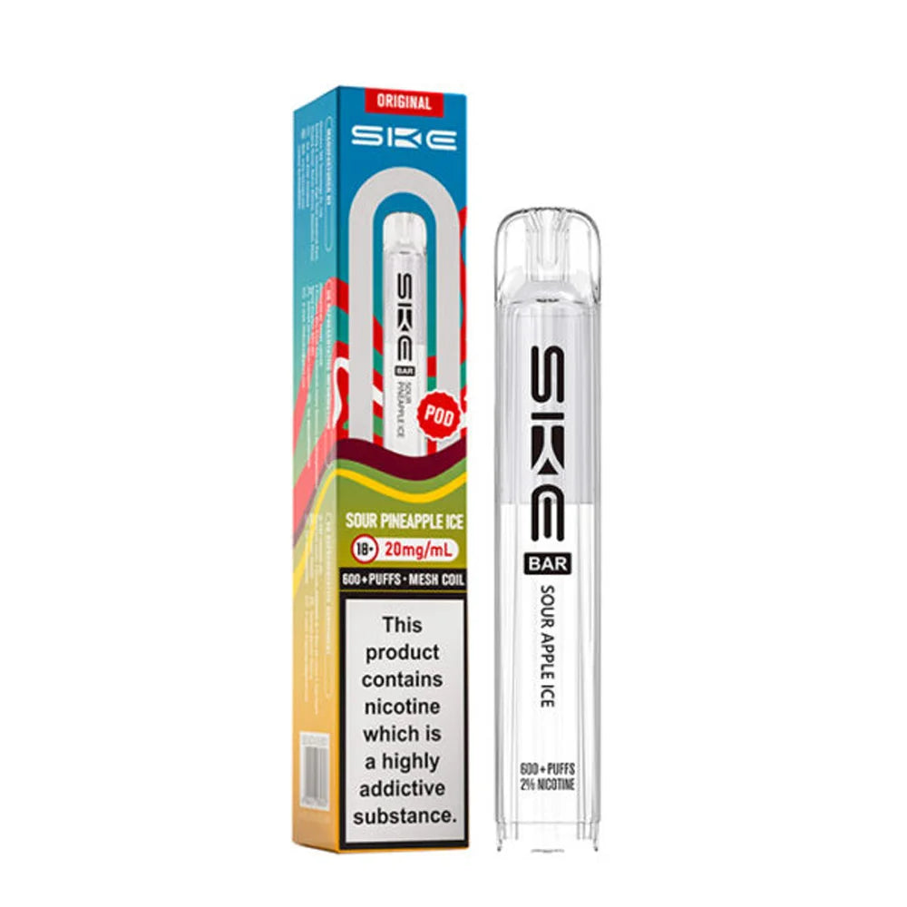 SKE Crystal Original 600 Prefilled Pods - Sour Pineapple Ice