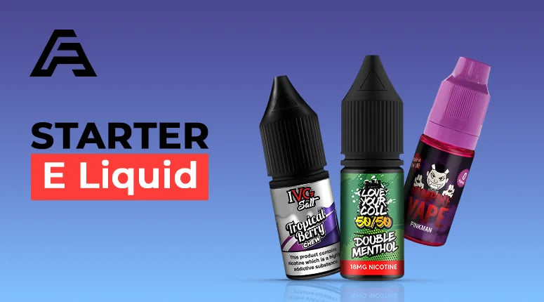 Starter vape juices in 10ml size for MTL devices