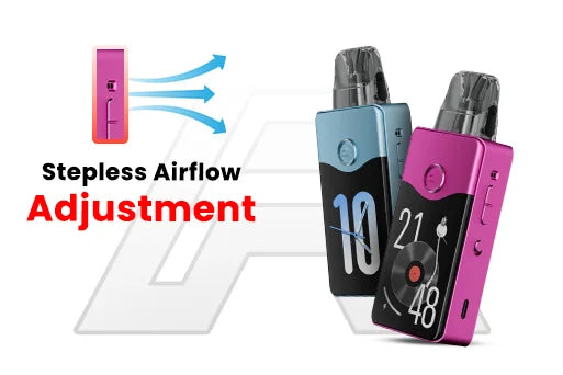 Stepless Airflow Adjustment in vinic e120