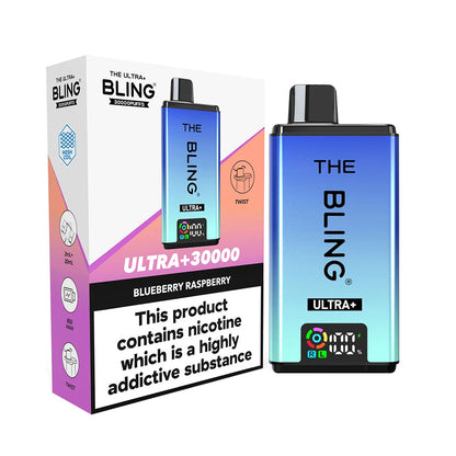 The Bling Ultra Plus 30K Prefilled Pod Kit - Blueberry Raspberry