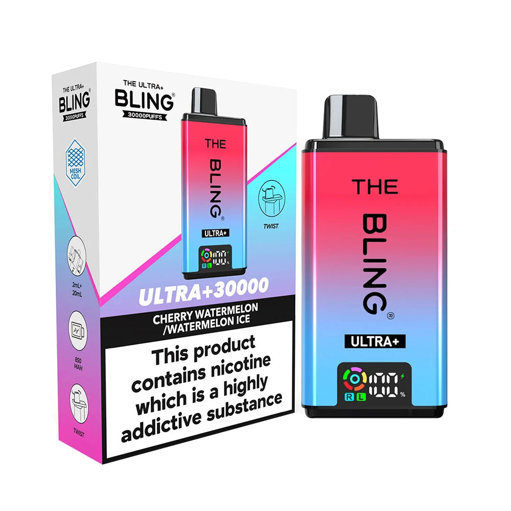 The Bling Ultra Plus 30K Prefilled Pod Kit - Cherry Watermelon / Watermelon Ice