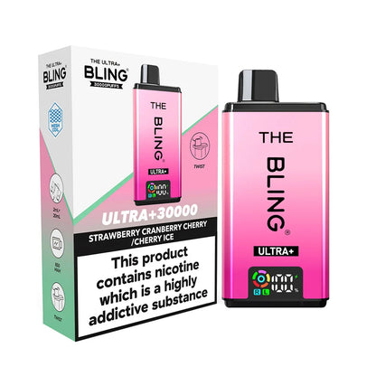 The Bling Ultra Plus 30K Prefilled Pod Kit - Strawberry Cranberry Cherry / Cherry Ice