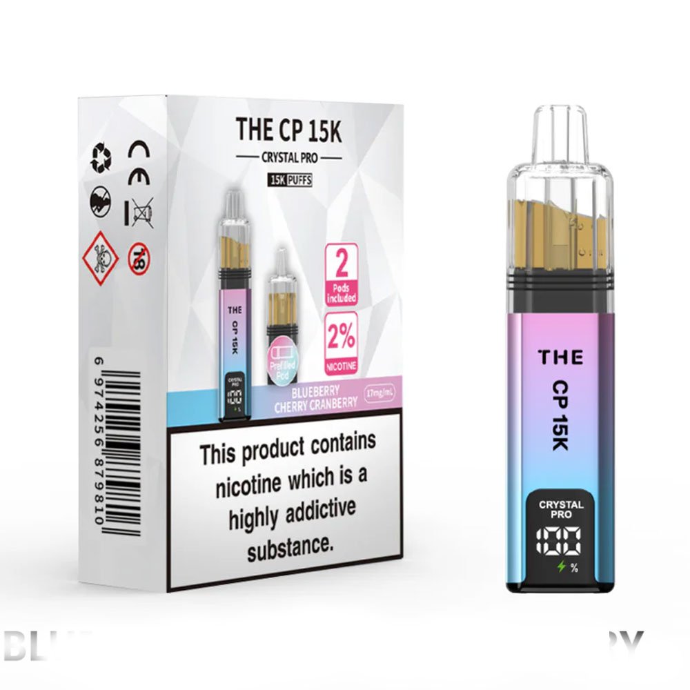 The Crystal Pro CP 15K Prefilled Pod Kit - Blueberry Cherry Cranberry