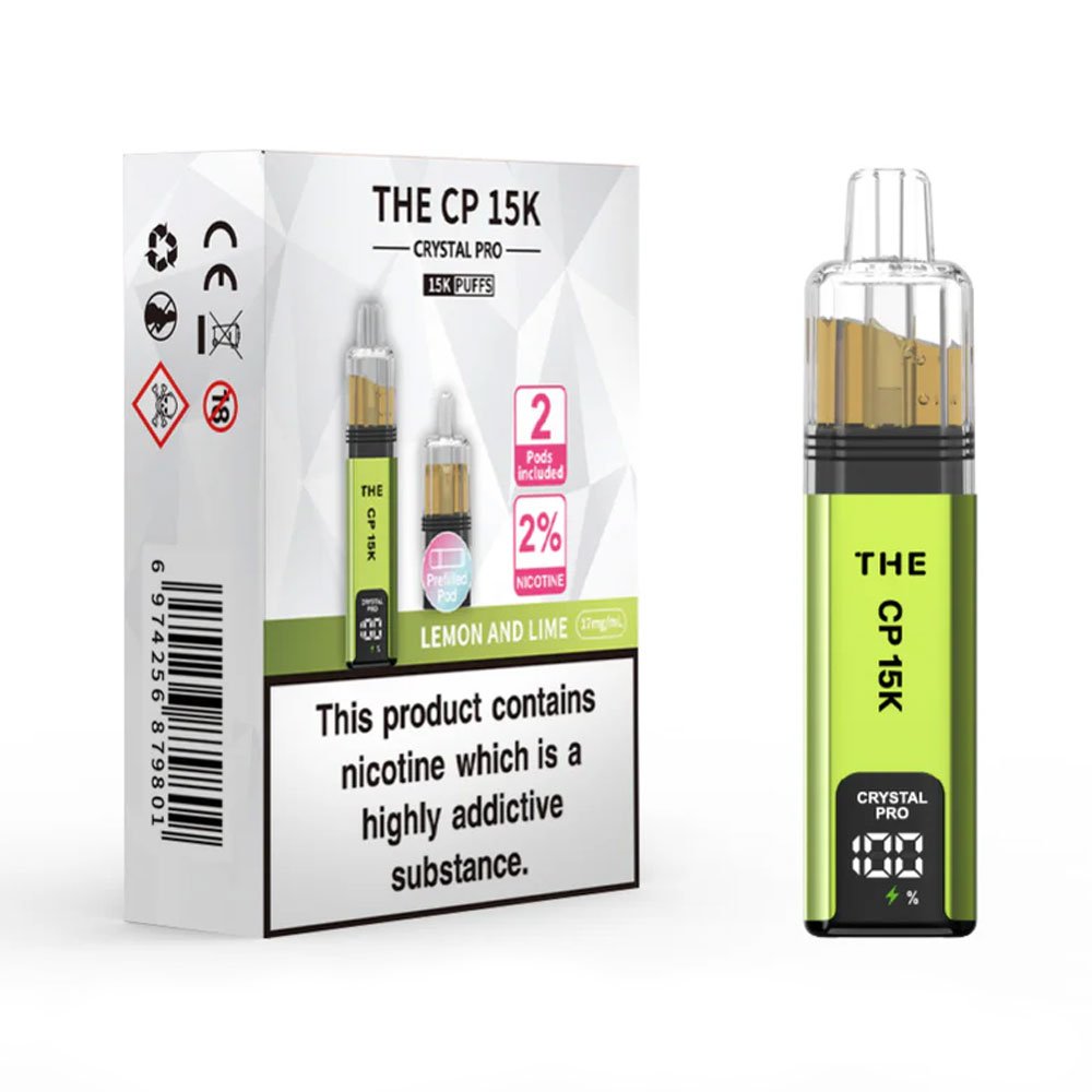 The Crystal Pro CP 15K Prefilled Pod Kit - Lemon & Lime