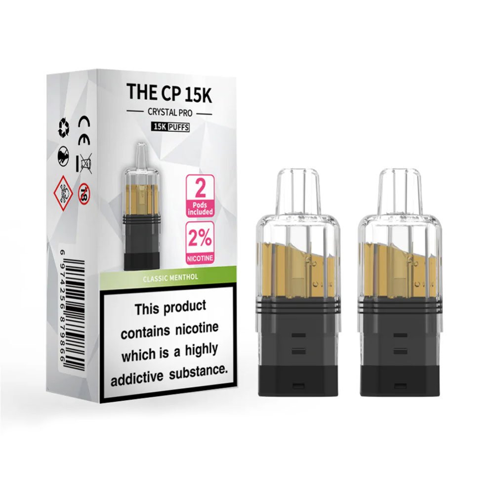 The Crystal Pro CP 15K Prefilled Pods - Classic Menthol
