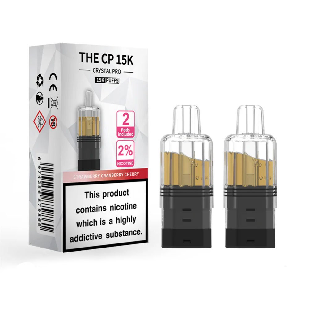The Crystal Pro CP 15K Prefilled Pods - Strawberry Cranberry Cherry