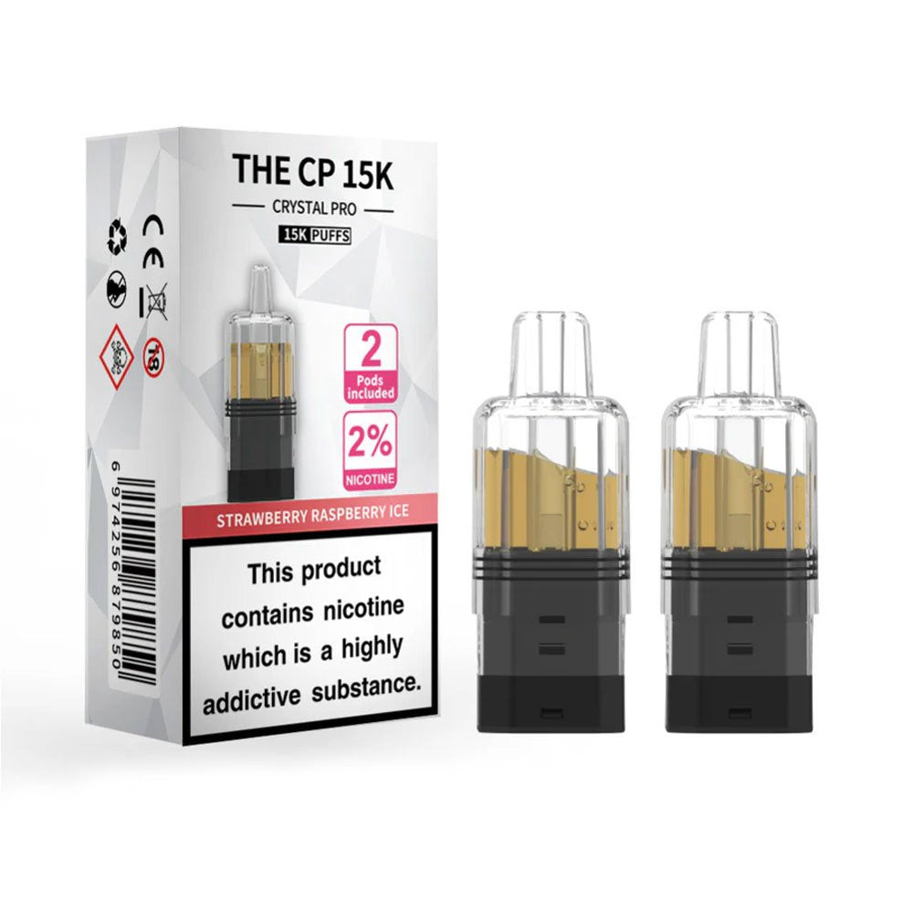 The Crystal Pro CP 15K Prefilled Pods - Strawberry Raspberry Ice