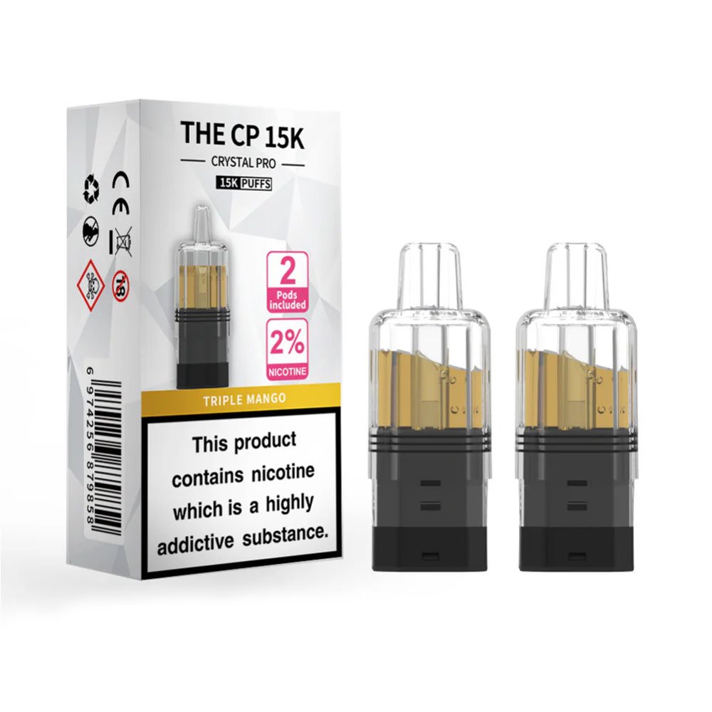 The Crystal Pro CP 15K Prefilled Pods - Triple Mango
