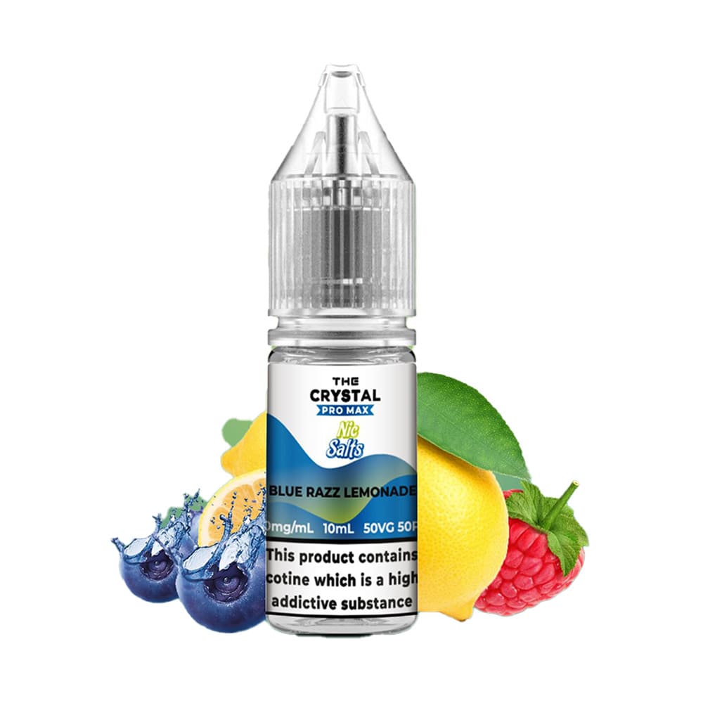 The Crystal Pro Max Blue Razz Lemonade 10ml E Liquid 3 For £10